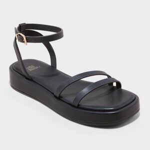 NEW Wild Fable Black Platform Strappy Sandals